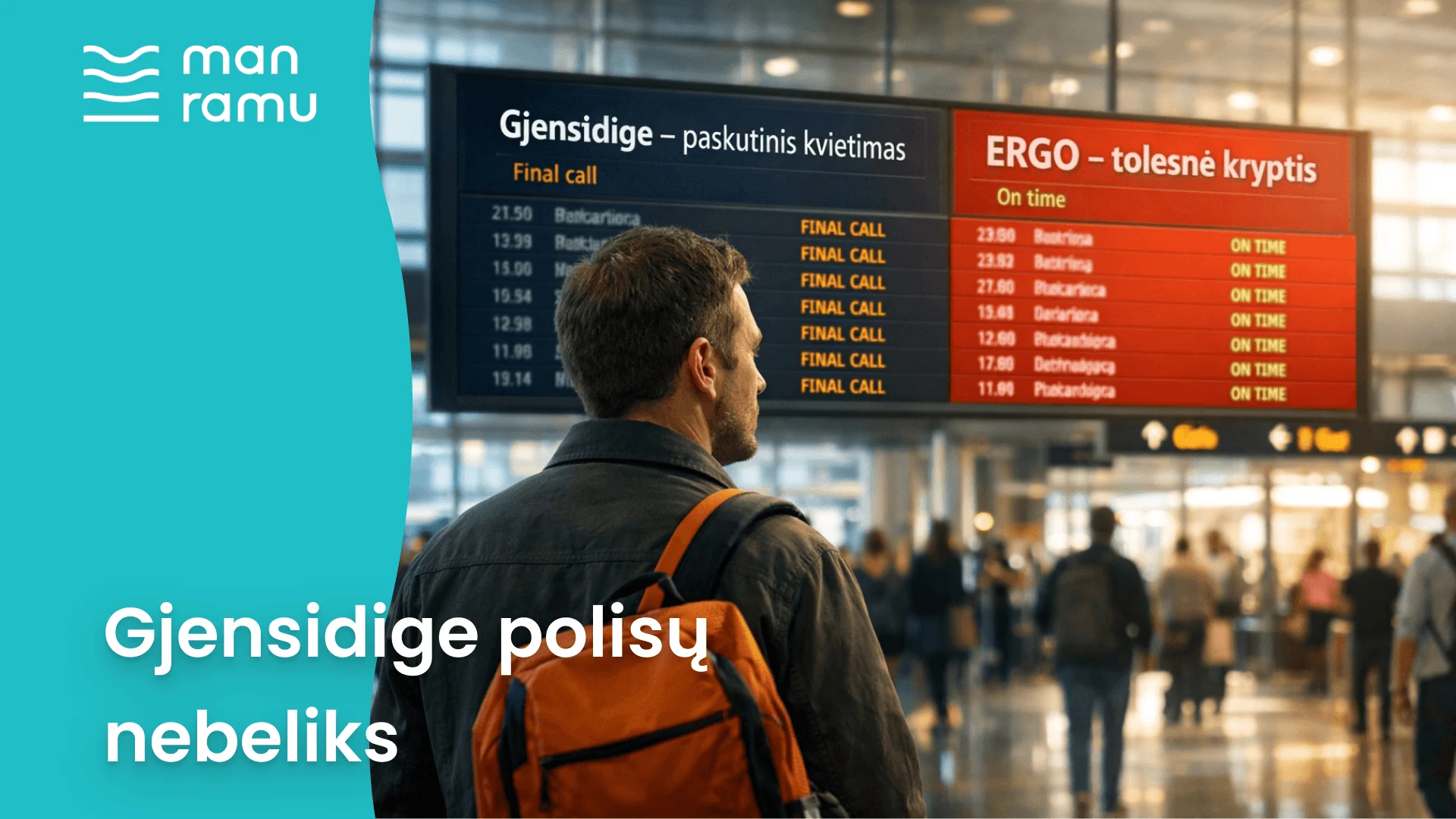 Gjensidige Lietuvoje nuo 2026 balandžio 29 platins tik Ergo draudimo polisus